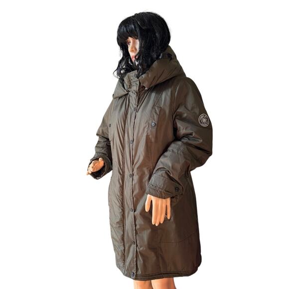 Madden Girl Juniors' Hooded Faux-Fur-Trim Parka- Size medium - Picture 5 of 15